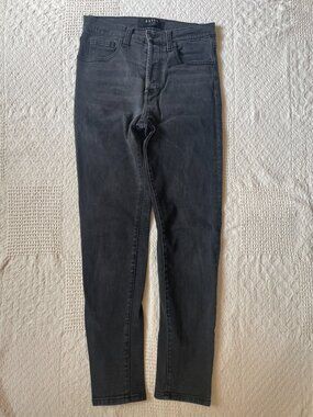 DSTLD Mom Jeans, Faded Black wash - 26 x 30